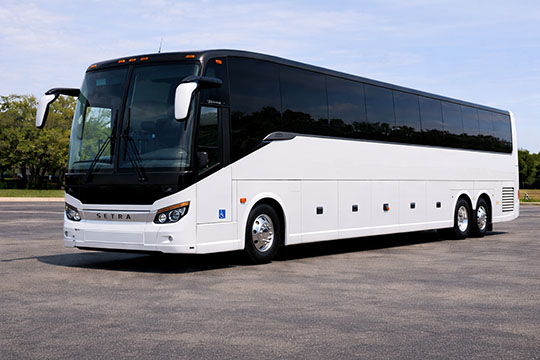 56-passenger charter bus available for charter in Waverly, OH